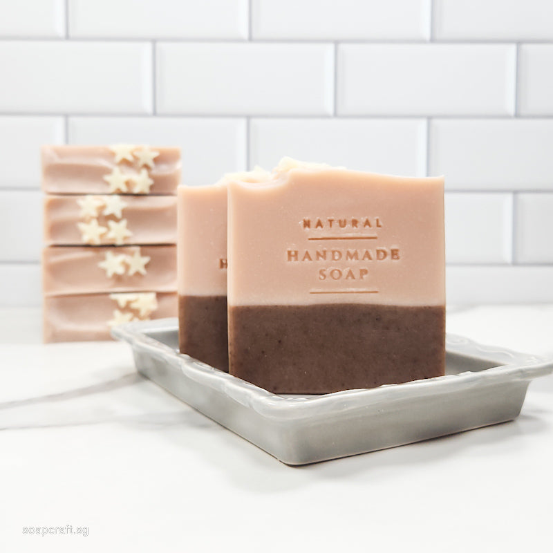 Hibiscus Pink Clay Geranium Bar Soap